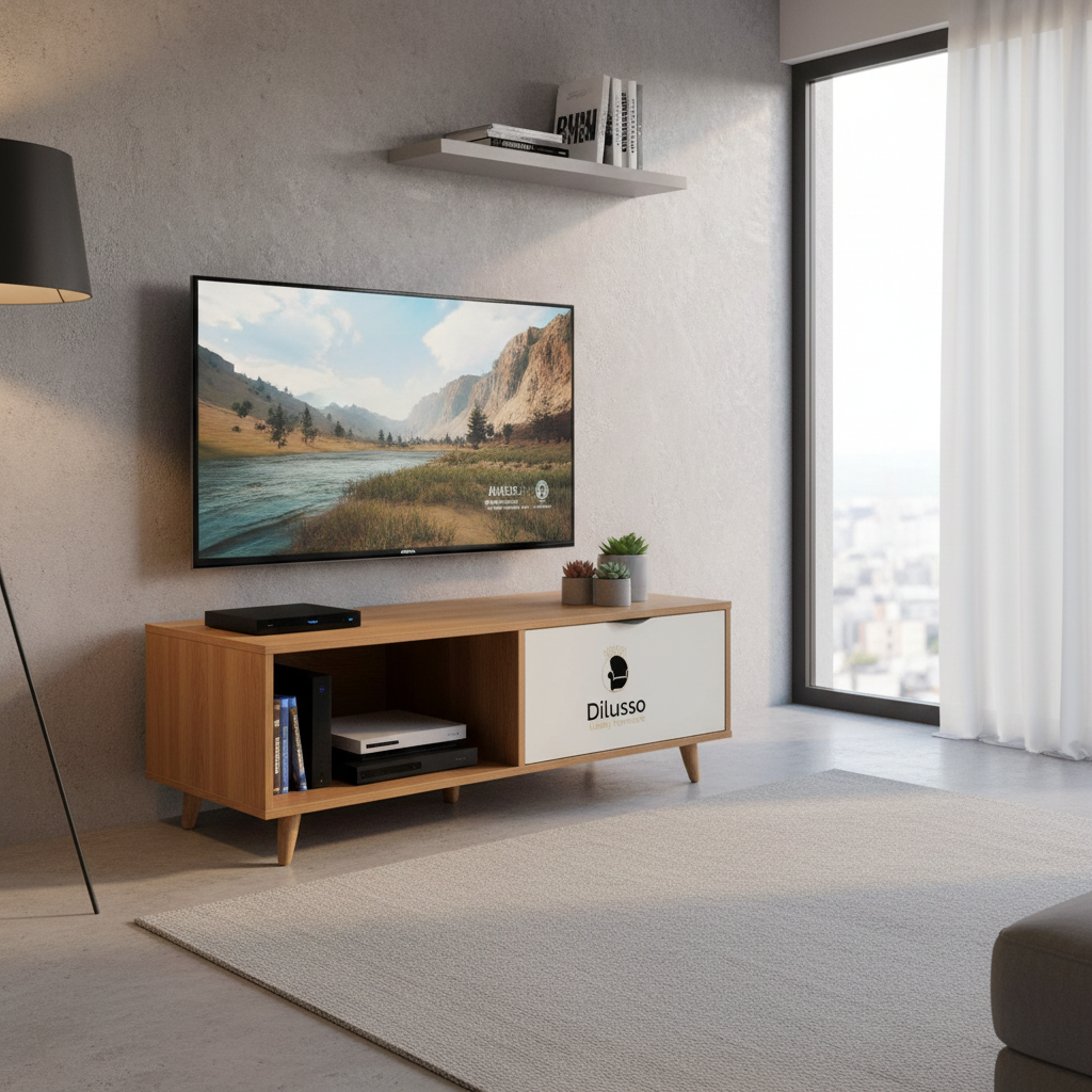 Aster Tv Stand - 1.2 M Modern tv stand to elevate your living room aesthetics thumbnail 2