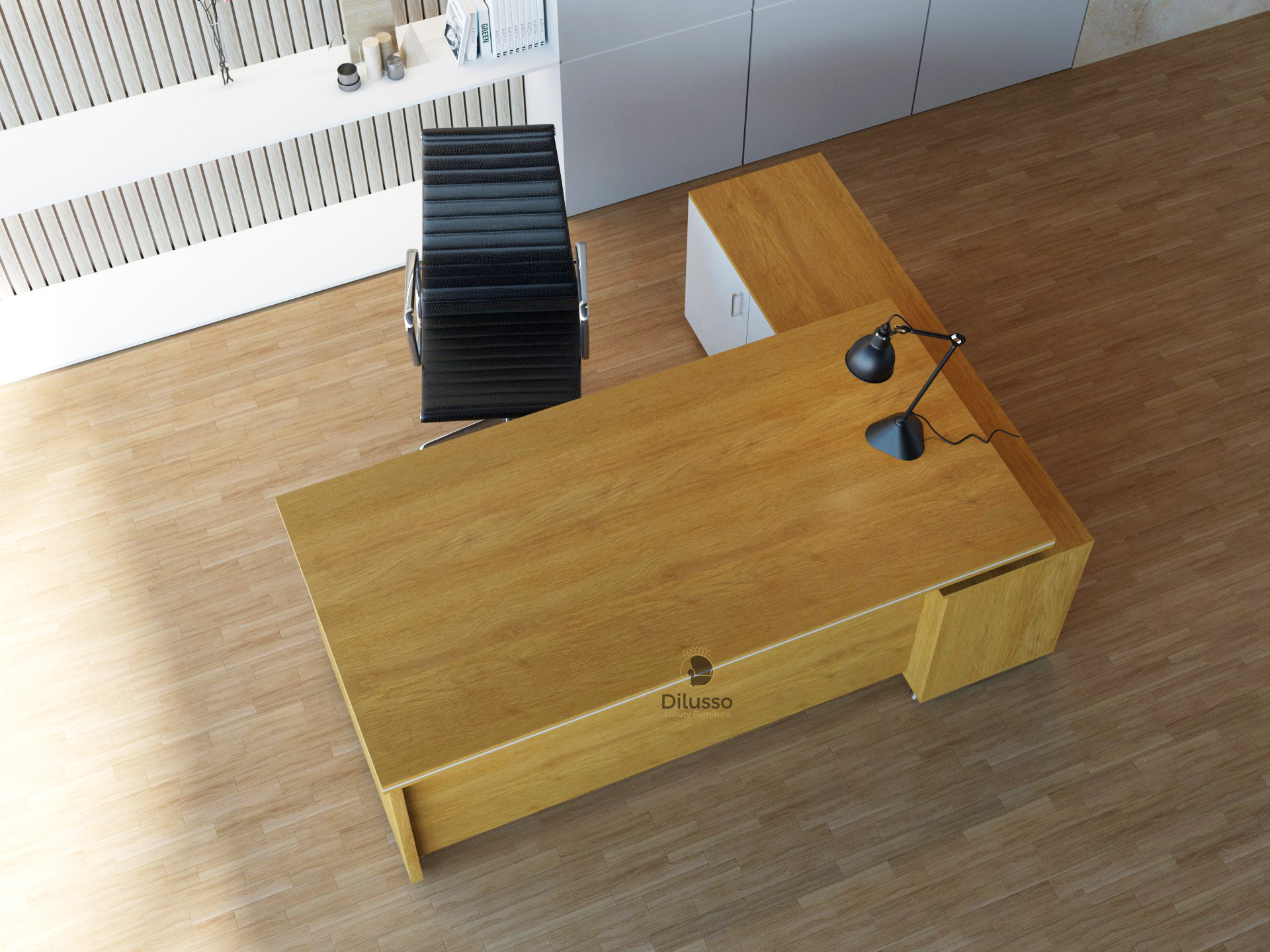 Brim Executive Desk 1600 x800 x 745H mm,36mm Top with Side Extension thumbnail 2