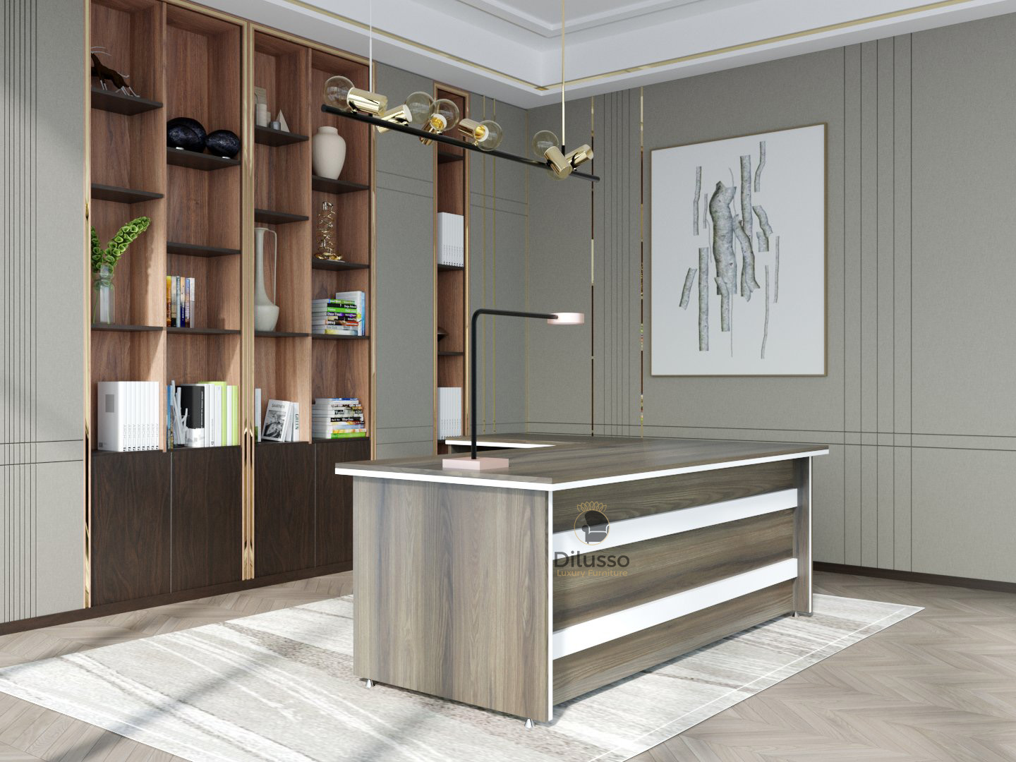 Pare Executive Desk,1600 x 800 x 745H mm ,36mm top with Side Extension thumbnail 2