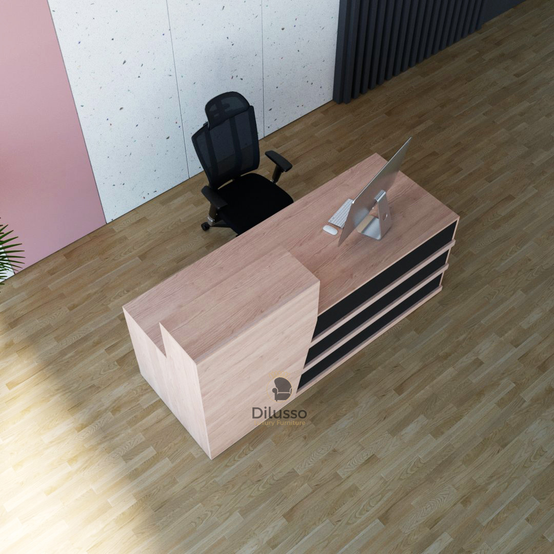 Orion Reception Desk 1600 x 750 x 1100H mm thumbnail 2