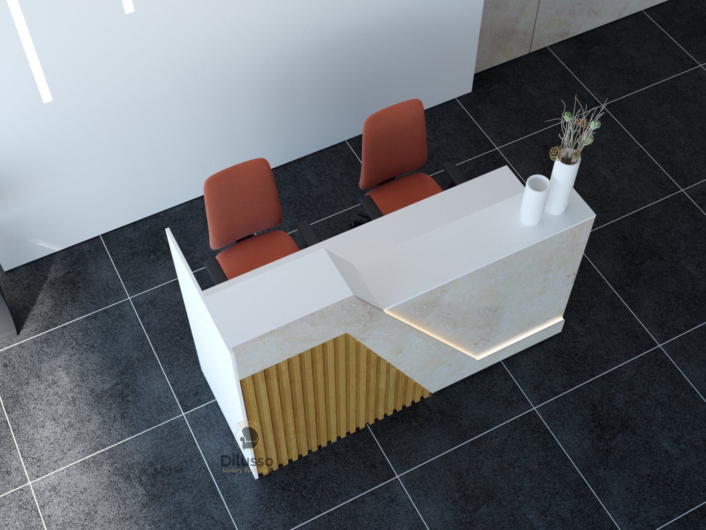Rio Reception Desk 1800 x 750 x 1100H mm thumbnail 2