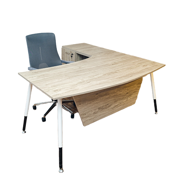 Dena Executive Office Desk 1600 x 800 x  745H,18mm top With Metal Frame thumbnail 2