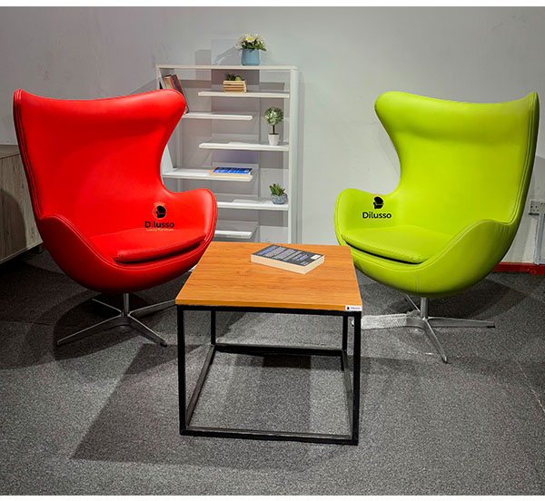 LC-02 Leather Lounge Chair -Green thumbnail 2