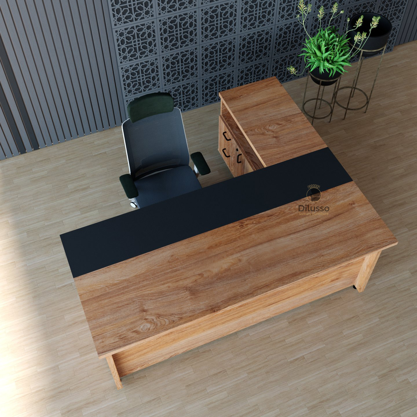Gary Executive desk , 1800 x 800 x 745H mm with Side Extension thumbnail 2