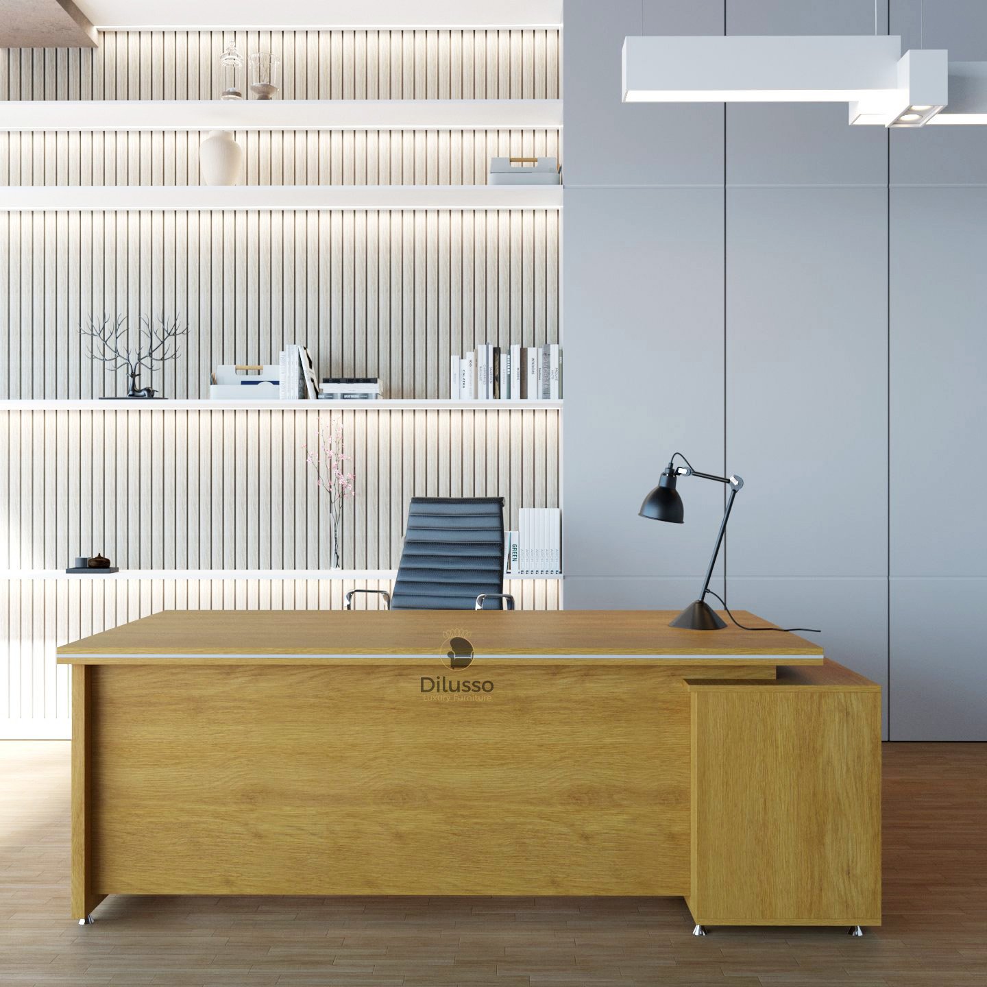 Brim Executive Desk 1600 x800 x 745H mm,36mm Top with Side Extension - Modern Executive Desk in Nairobi, Kenya