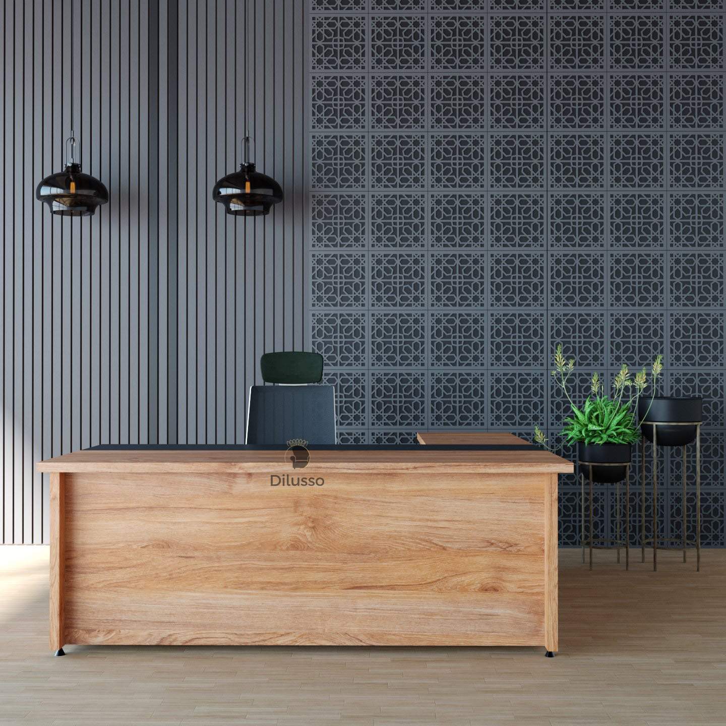 Gary Executive desk , 1800 x 800 x 745H mm with Side Extension - Modern Executive Desk in Nairobi, Kenya