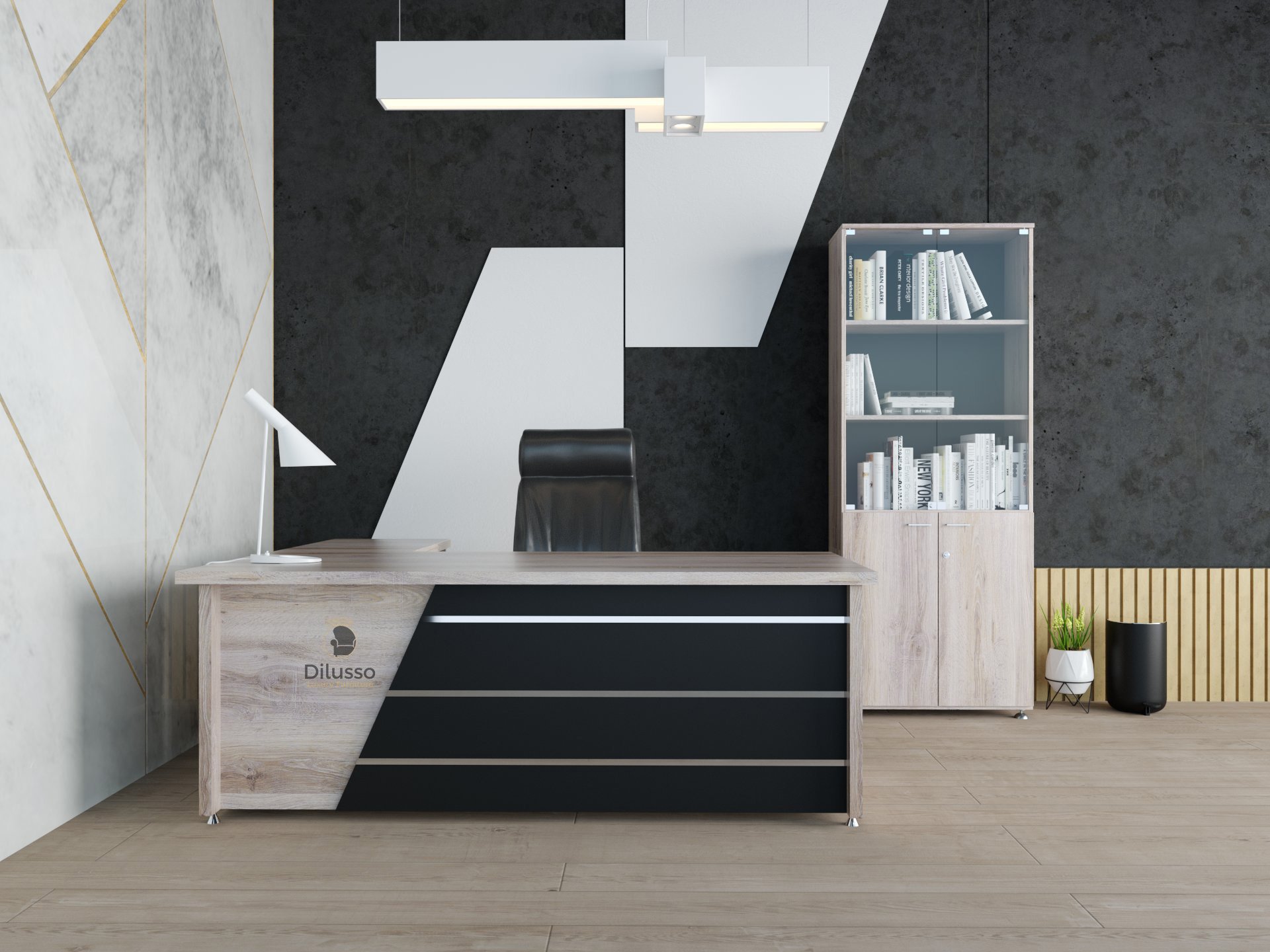 Lond Executive Desk 1600 x 800 x 745H mm with Side Extension - Modern Executive Desk in Nairobi, Kenya