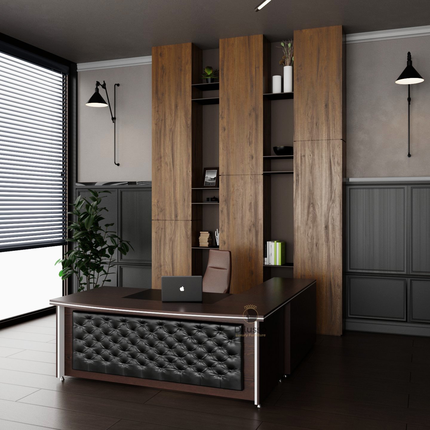 Zinta 2.0m Biophilic Executive Desk | Dilusso Furniture Nairobi Kenya - Modern Executive Desk in Nairobi, Kenya